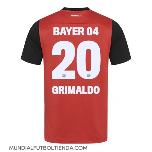 Camiseta Bayer Leverkusen Alejandro Grimaldo #20 Primera Equipación Replica 2024-25 mangas cortas